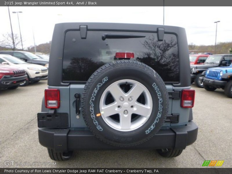 Anvil / Black 2015 Jeep Wrangler Unlimited Sport 4x4