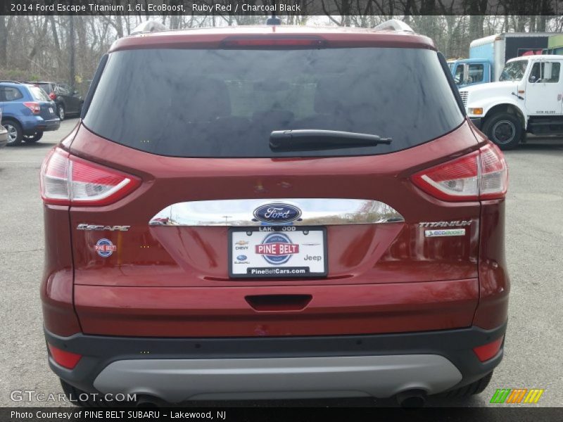 Ruby Red / Charcoal Black 2014 Ford Escape Titanium 1.6L EcoBoost