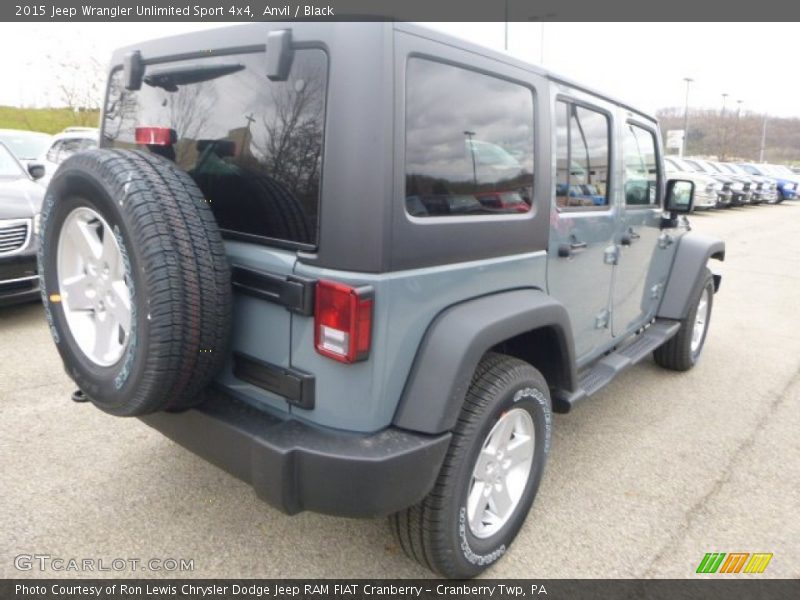 Anvil / Black 2015 Jeep Wrangler Unlimited Sport 4x4
