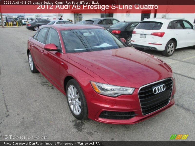 Garnet Red Pearl Effect / Black 2012 Audi A6 3.0T quattro Sedan