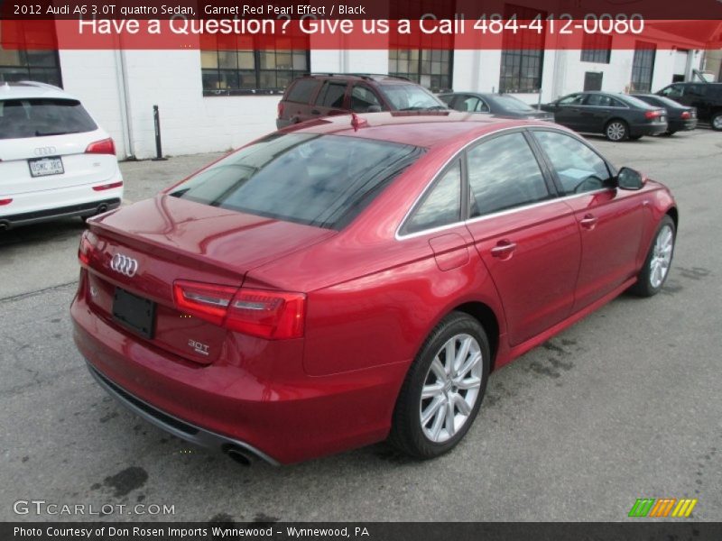 Garnet Red Pearl Effect / Black 2012 Audi A6 3.0T quattro Sedan