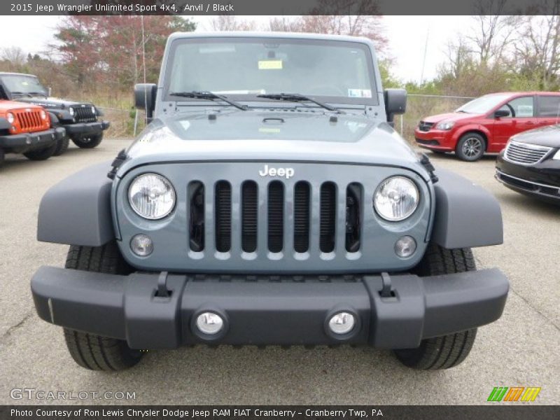 Anvil / Black 2015 Jeep Wrangler Unlimited Sport 4x4