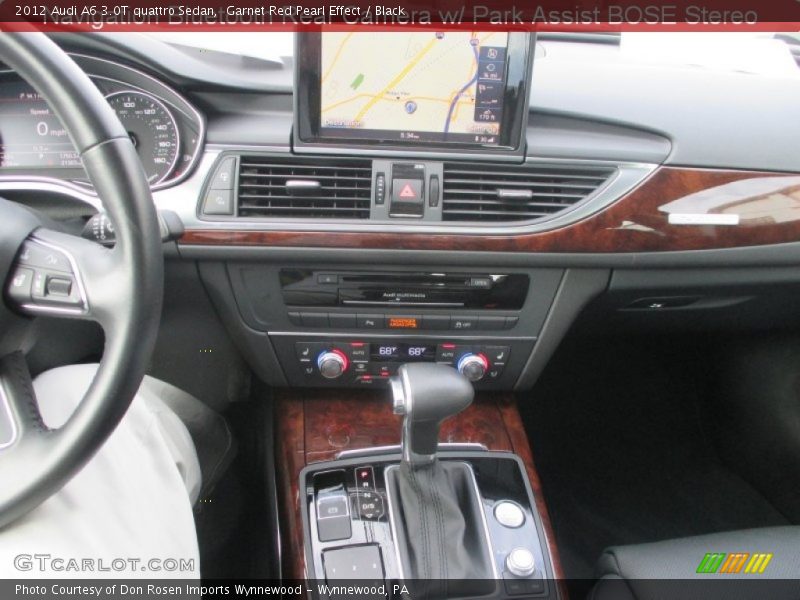 Garnet Red Pearl Effect / Black 2012 Audi A6 3.0T quattro Sedan