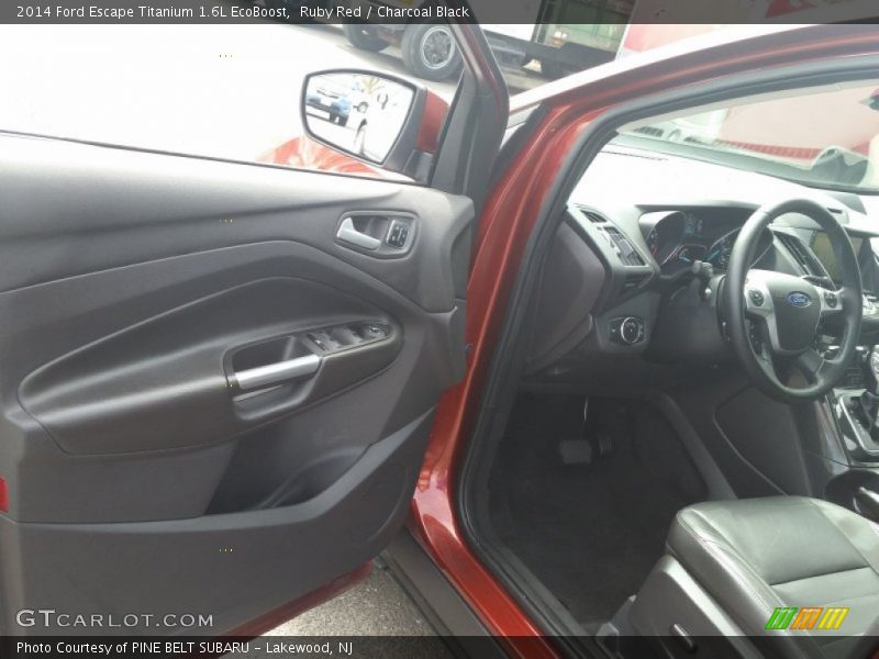 Ruby Red / Charcoal Black 2014 Ford Escape Titanium 1.6L EcoBoost