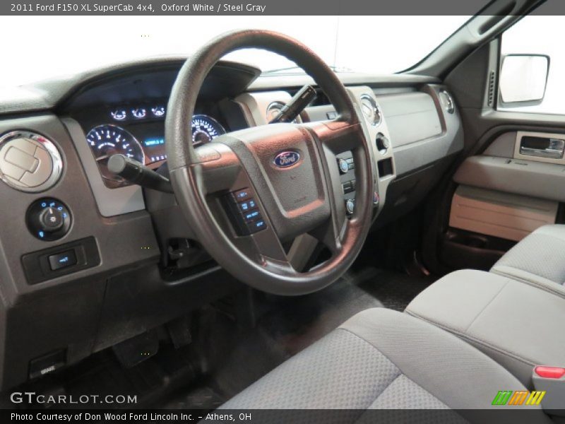 Oxford White / Steel Gray 2011 Ford F150 XL SuperCab 4x4
