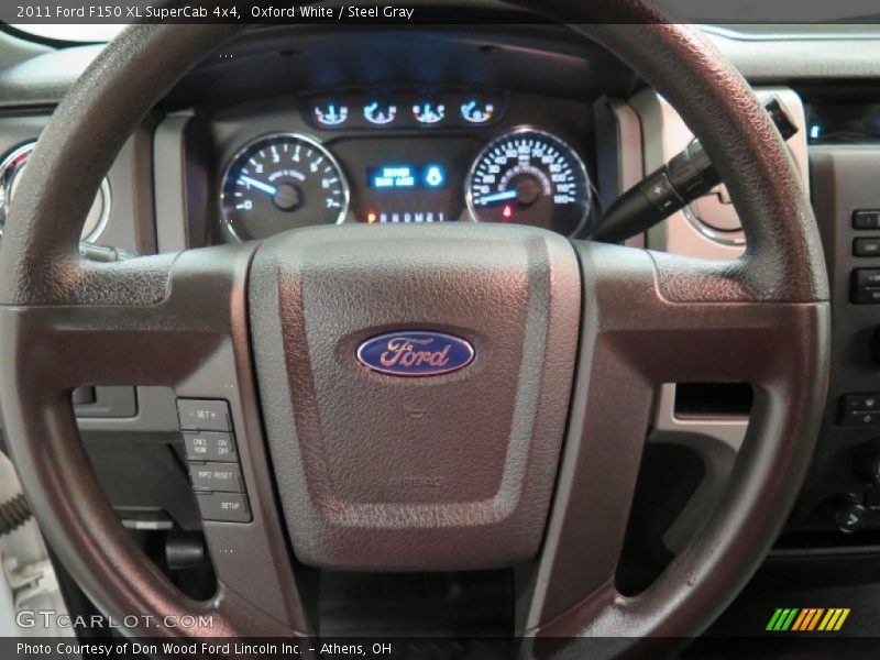 Oxford White / Steel Gray 2011 Ford F150 XL SuperCab 4x4