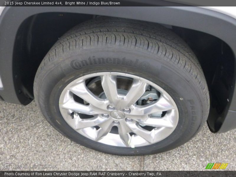 Bright White / Indigo Blue/Brown 2015 Jeep Cherokee Limited 4x4