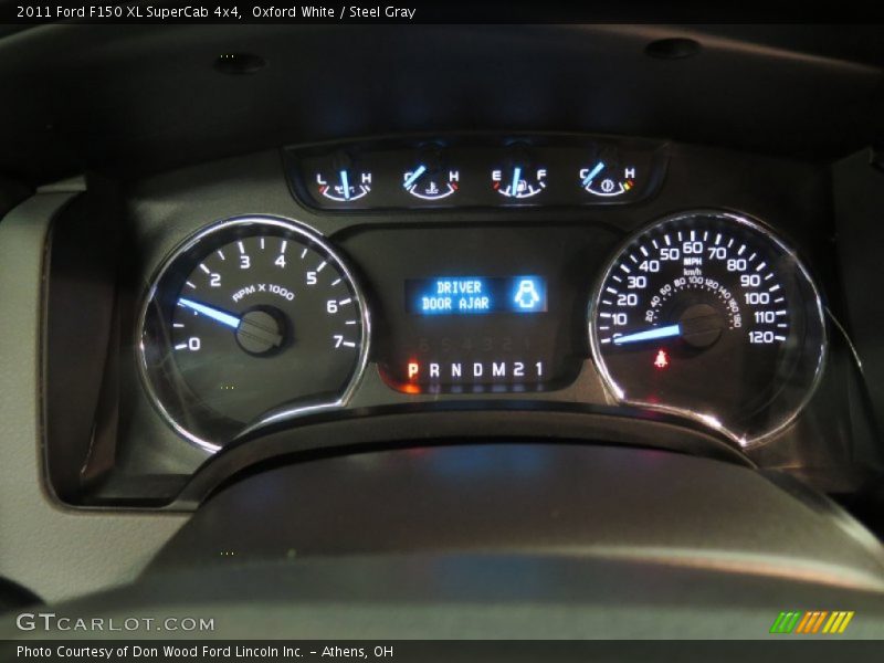 Oxford White / Steel Gray 2011 Ford F150 XL SuperCab 4x4