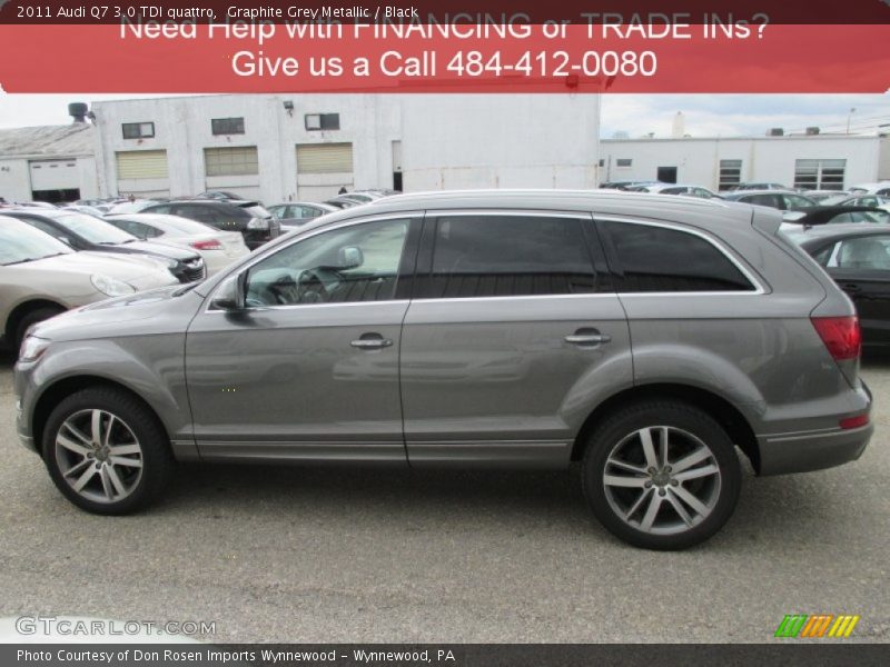 Graphite Grey Metallic / Black 2011 Audi Q7 3.0 TDI quattro