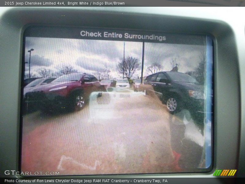 Bright White / Indigo Blue/Brown 2015 Jeep Cherokee Limited 4x4