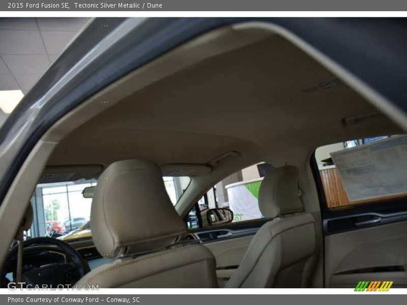 Tectonic Silver Metallic / Dune 2015 Ford Fusion SE