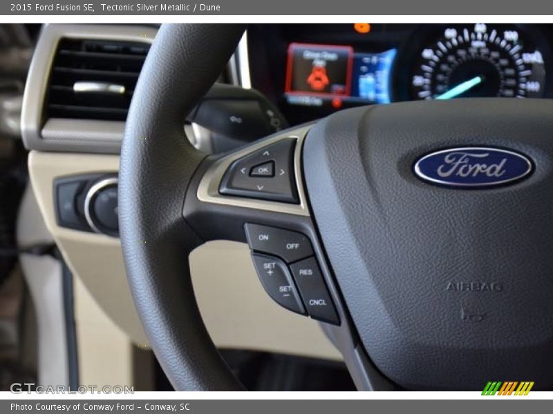 Tectonic Silver Metallic / Dune 2015 Ford Fusion SE