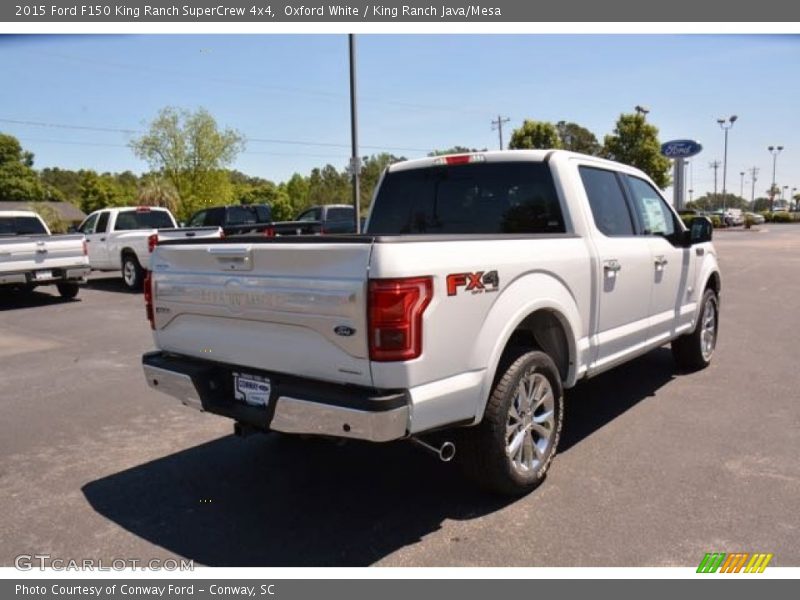 Oxford White / King Ranch Java/Mesa 2015 Ford F150 King Ranch SuperCrew 4x4