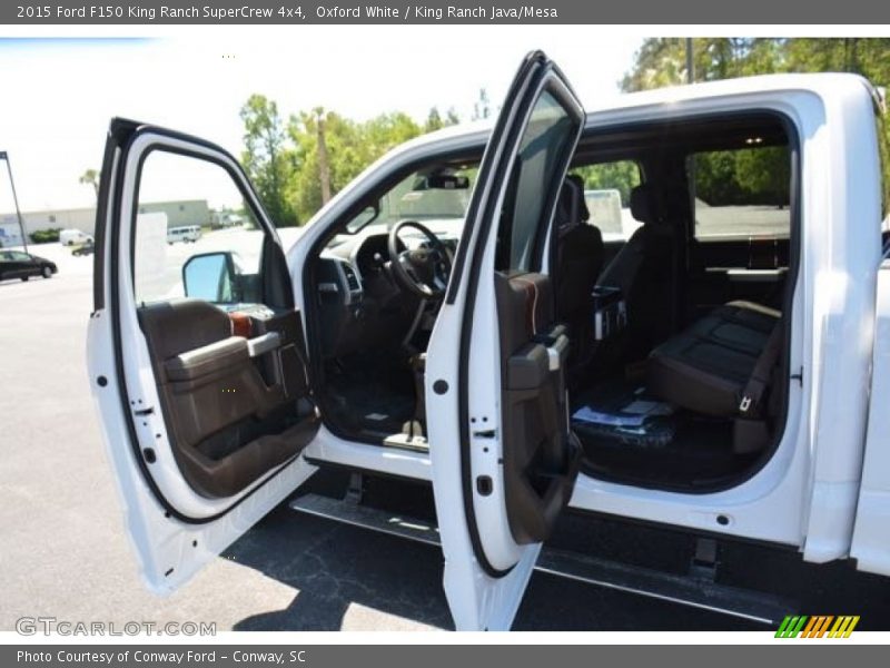 Oxford White / King Ranch Java/Mesa 2015 Ford F150 King Ranch SuperCrew 4x4