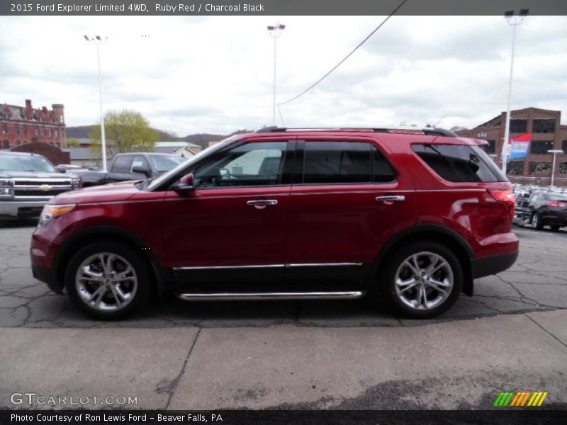 Ruby Red / Charcoal Black 2015 Ford Explorer Limited 4WD