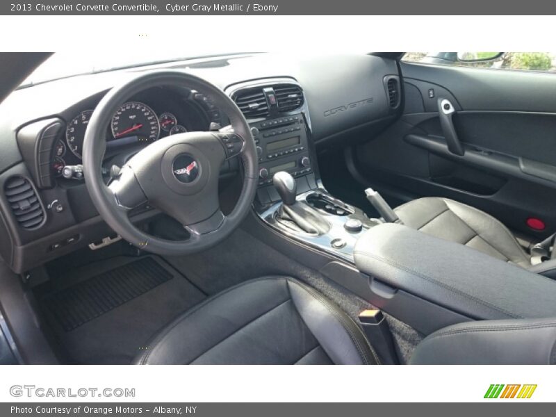 Ebony Interior - 2013 Corvette Convertible 