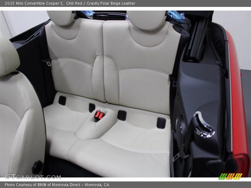 Rear Seat of 2015 Convertible Cooper S