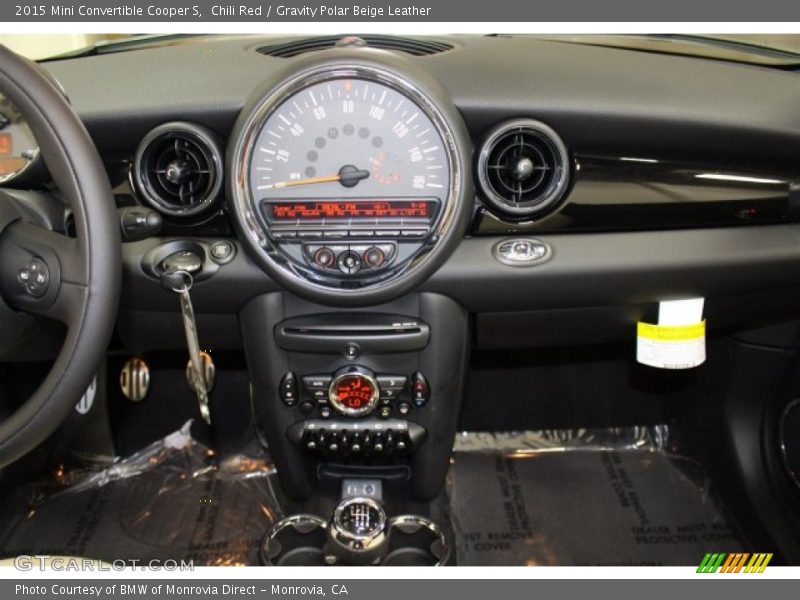 Chili Red / Gravity Polar Beige Leather 2015 Mini Convertible Cooper S