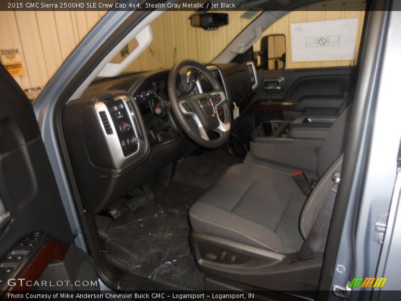 Stealth Gray Metallic / Jet Black 2015 GMC Sierra 2500HD SLE Crew Cab 4x4