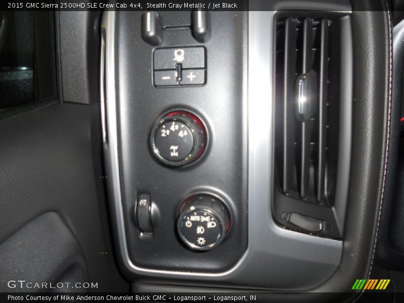 Stealth Gray Metallic / Jet Black 2015 GMC Sierra 2500HD SLE Crew Cab 4x4
