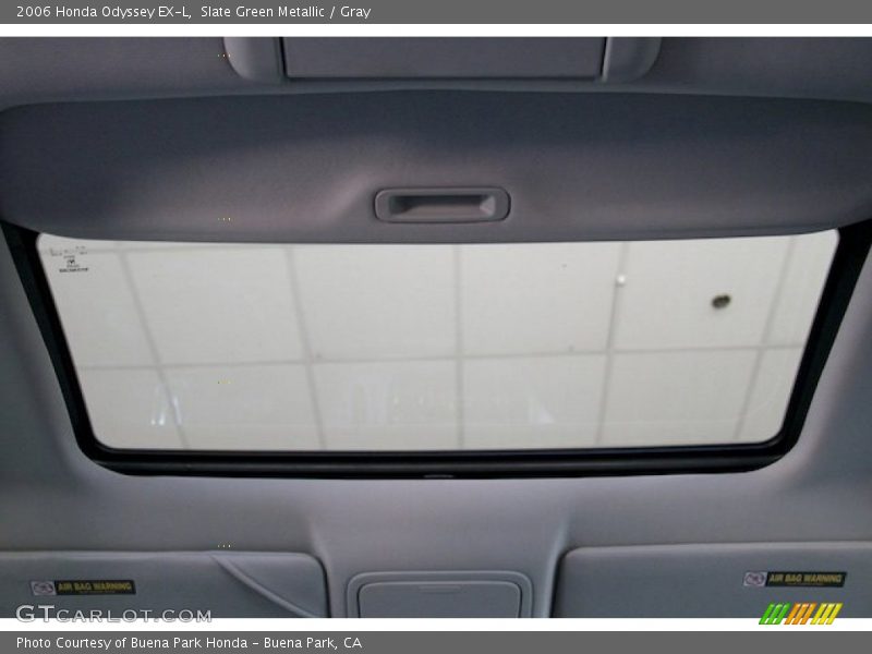 Slate Green Metallic / Gray 2006 Honda Odyssey EX-L