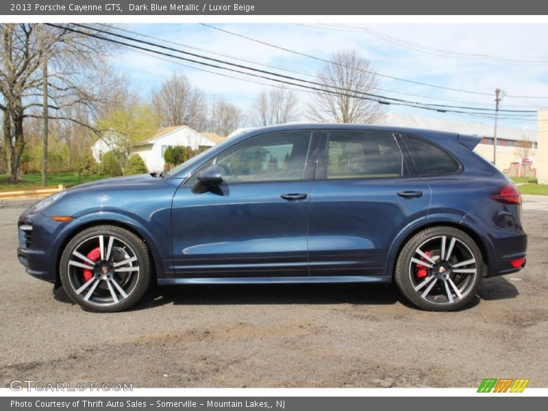 Dark Blue Metallic / Luxor Beige 2013 Porsche Cayenne GTS