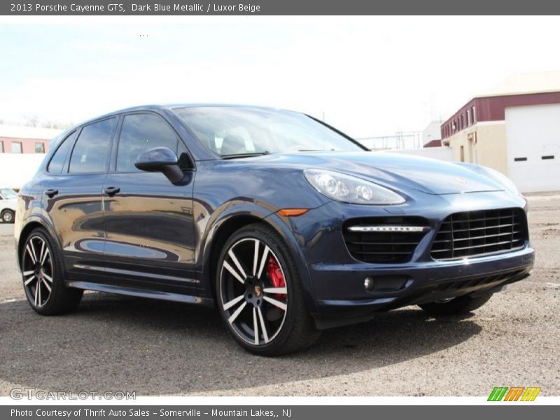 Dark Blue Metallic / Luxor Beige 2013 Porsche Cayenne GTS
