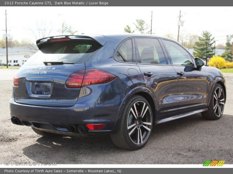 Dark Blue Metallic / Luxor Beige 2013 Porsche Cayenne GTS