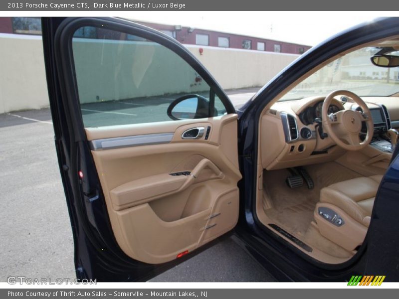 Dark Blue Metallic / Luxor Beige 2013 Porsche Cayenne GTS