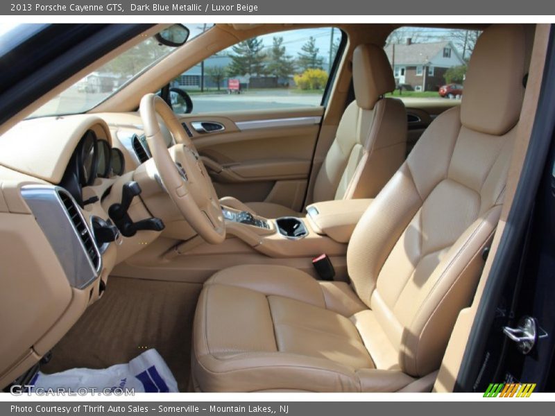 Dark Blue Metallic / Luxor Beige 2013 Porsche Cayenne GTS