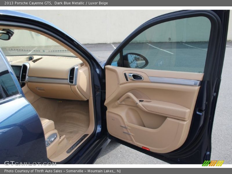 Dark Blue Metallic / Luxor Beige 2013 Porsche Cayenne GTS