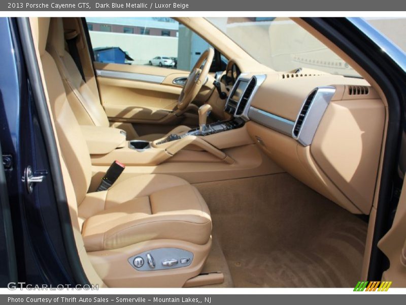 Dark Blue Metallic / Luxor Beige 2013 Porsche Cayenne GTS