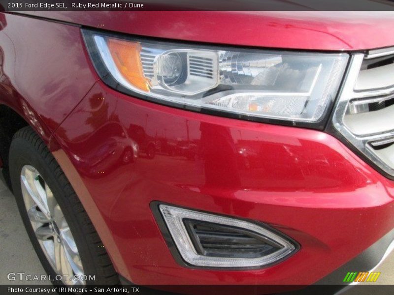 Ruby Red Metallic / Dune 2015 Ford Edge SEL