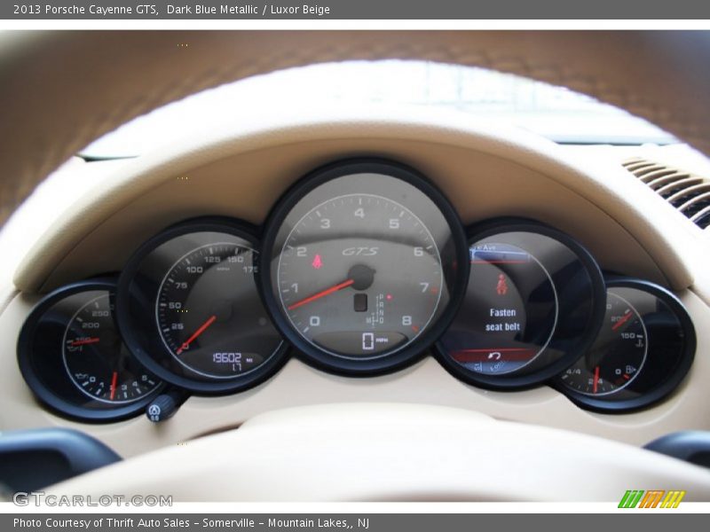 Dark Blue Metallic / Luxor Beige 2013 Porsche Cayenne GTS