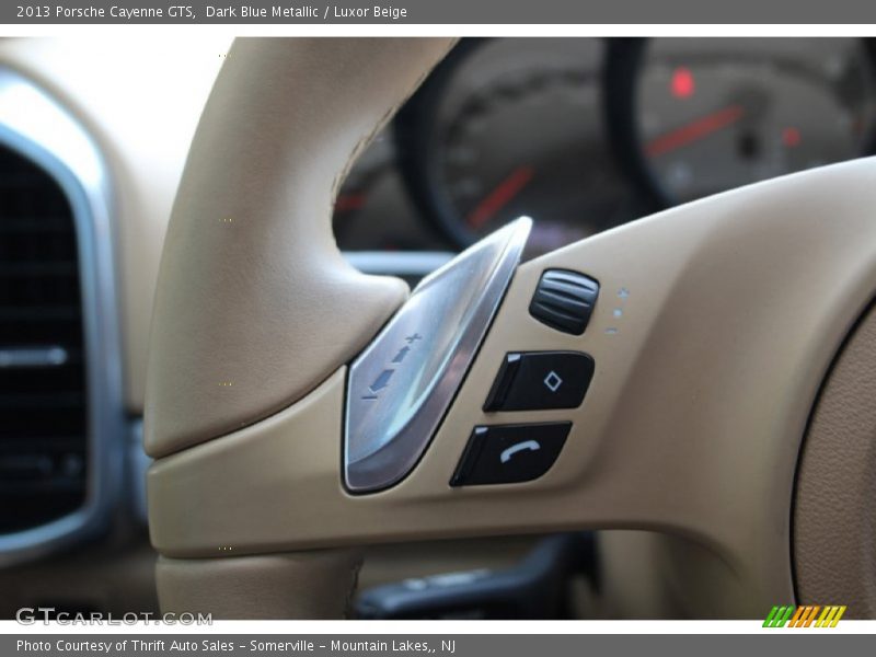 Dark Blue Metallic / Luxor Beige 2013 Porsche Cayenne GTS