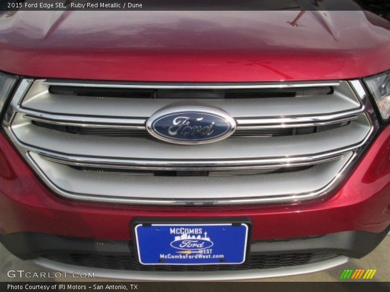 Ruby Red Metallic / Dune 2015 Ford Edge SEL