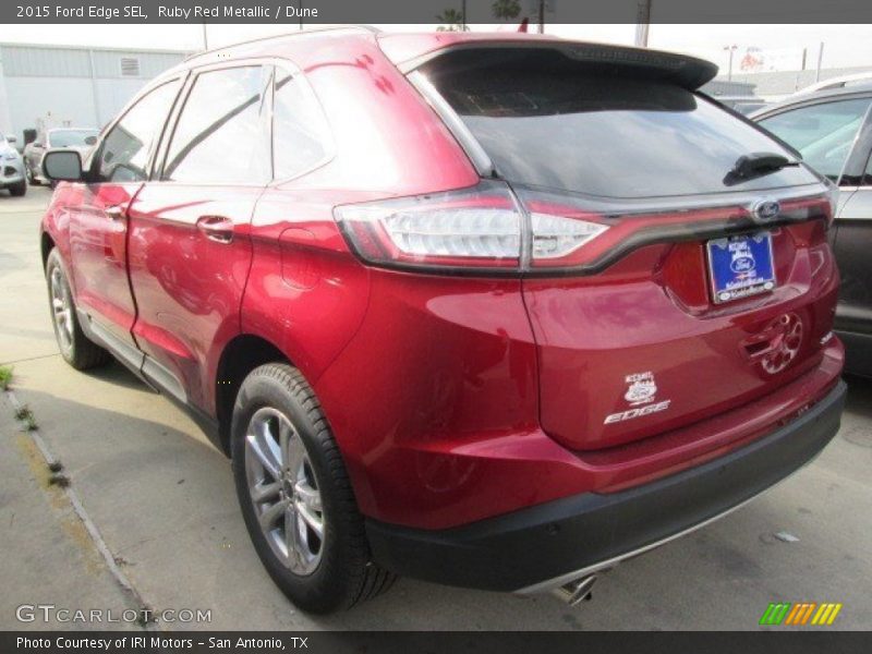 Ruby Red Metallic / Dune 2015 Ford Edge SEL