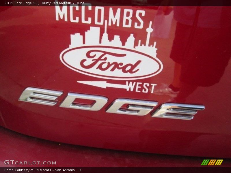 Ruby Red Metallic / Dune 2015 Ford Edge SEL