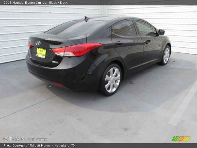 Black / Black 2013 Hyundai Elantra Limited