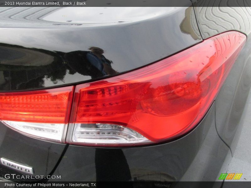 Black / Black 2013 Hyundai Elantra Limited