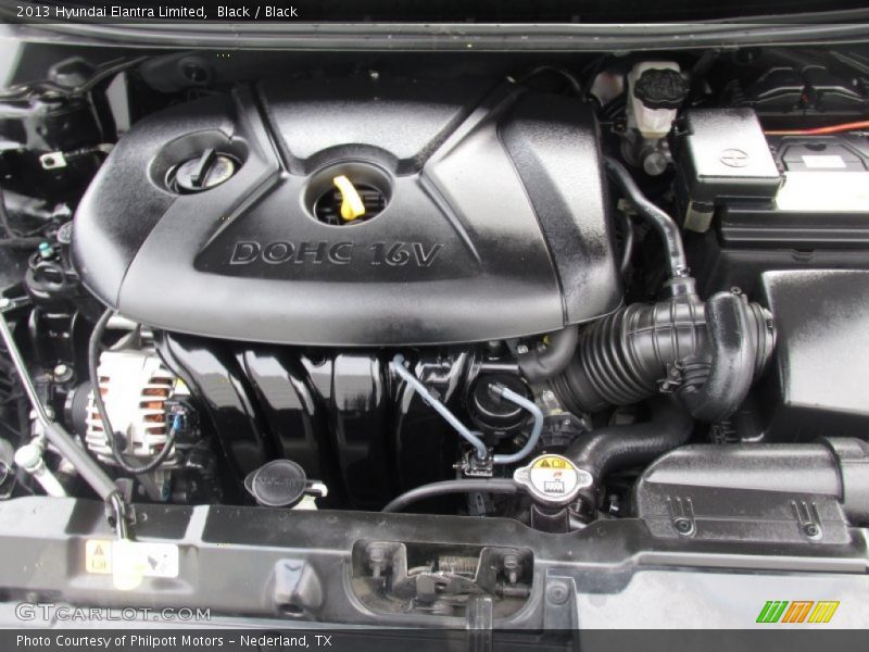 Black / Black 2013 Hyundai Elantra Limited