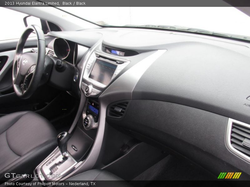 Black / Black 2013 Hyundai Elantra Limited