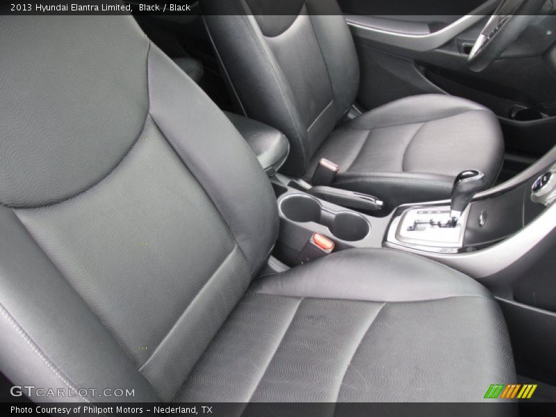 Black / Black 2013 Hyundai Elantra Limited