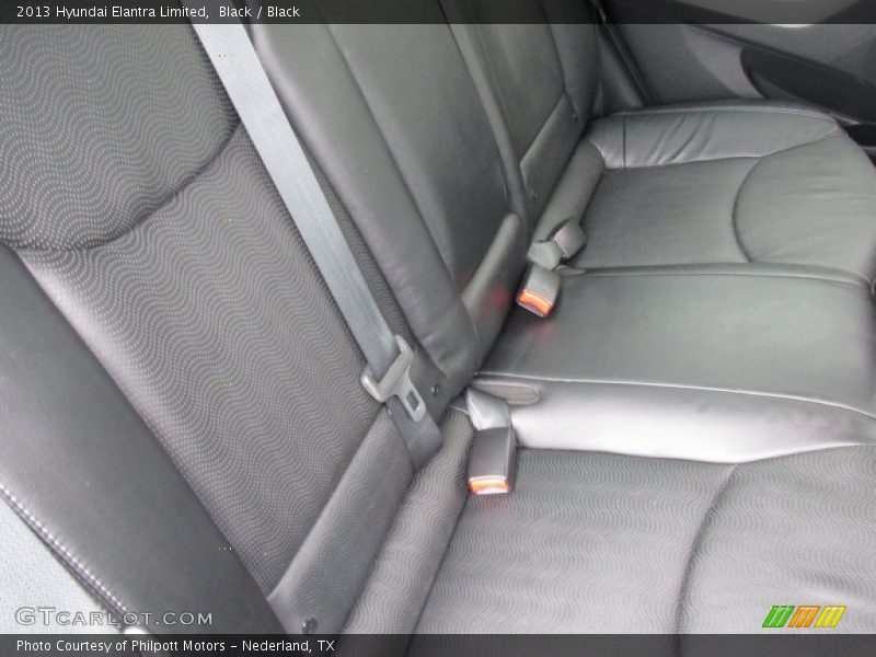 Black / Black 2013 Hyundai Elantra Limited