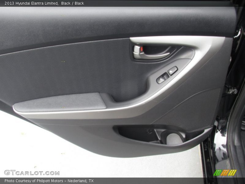 Black / Black 2013 Hyundai Elantra Limited