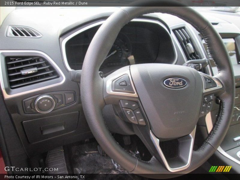 Ruby Red Metallic / Dune 2015 Ford Edge SEL