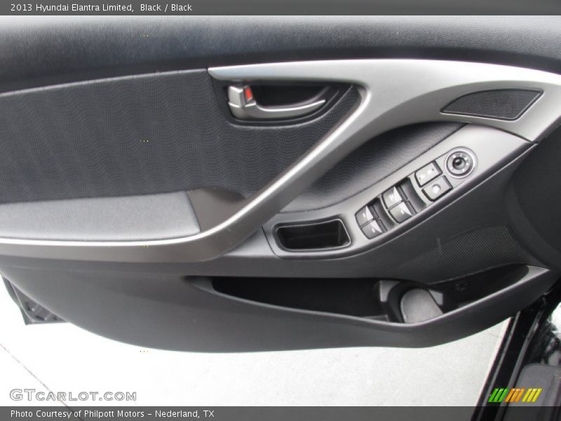 Black / Black 2013 Hyundai Elantra Limited