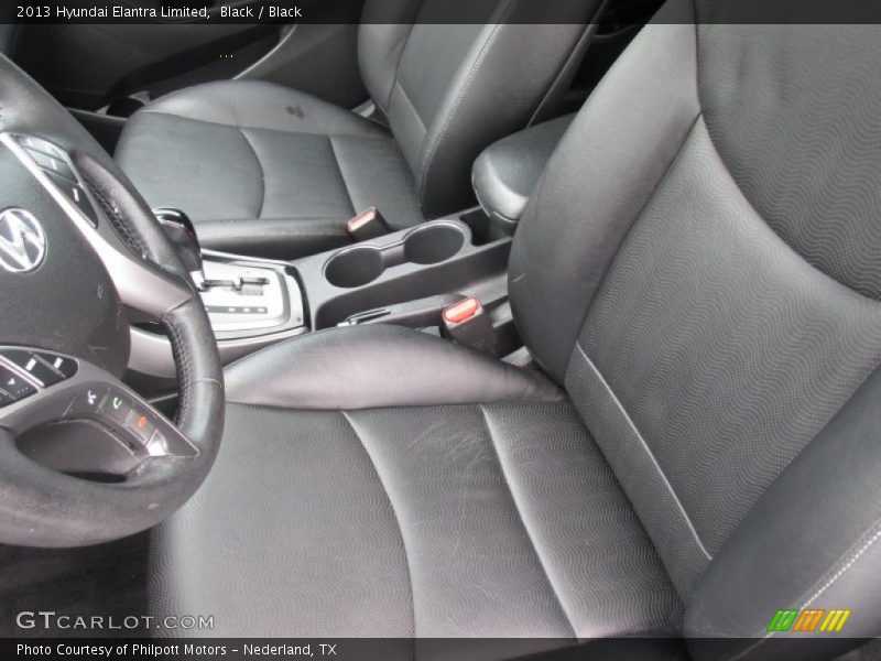 Black / Black 2013 Hyundai Elantra Limited