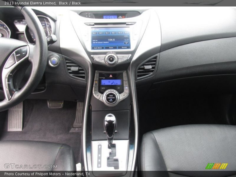Black / Black 2013 Hyundai Elantra Limited