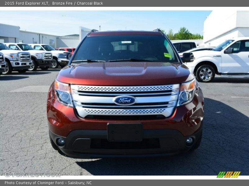 Bronze Fire / Charcoal Black 2015 Ford Explorer XLT